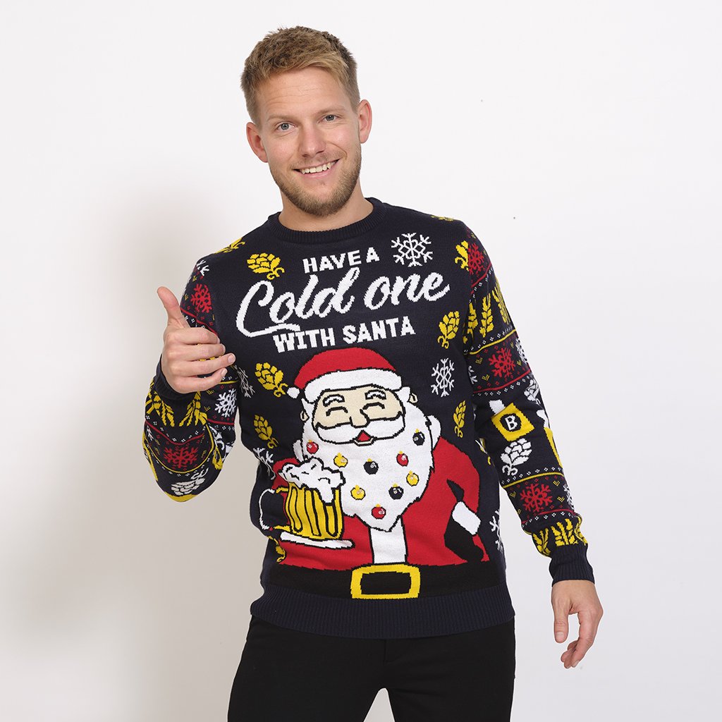 Have a cold one with santa